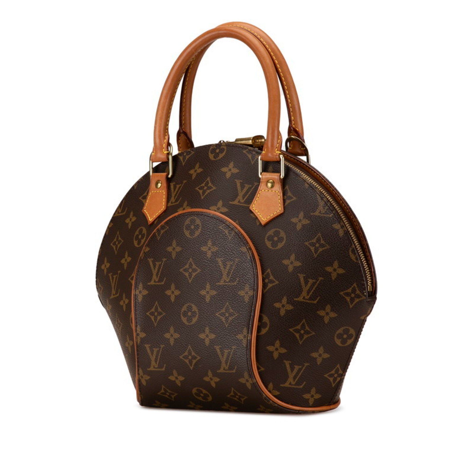 Louis Vuitton Monogram Ellipse PM Handbag M51127 Brown PVC Leather Women's LOUIS VUITTON