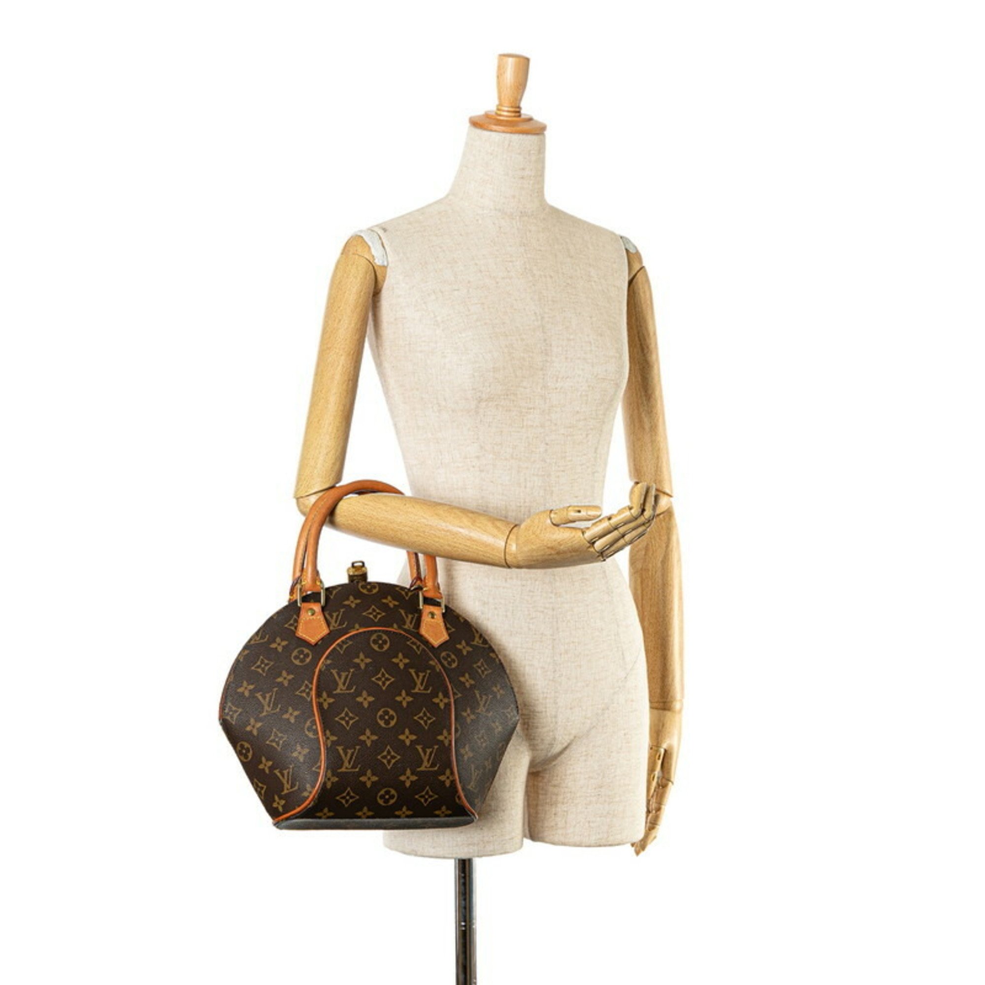 Louis Vuitton Monogram Ellipse PM Handbag M51127 Brown PVC Leather Women's LOUIS VUITTON