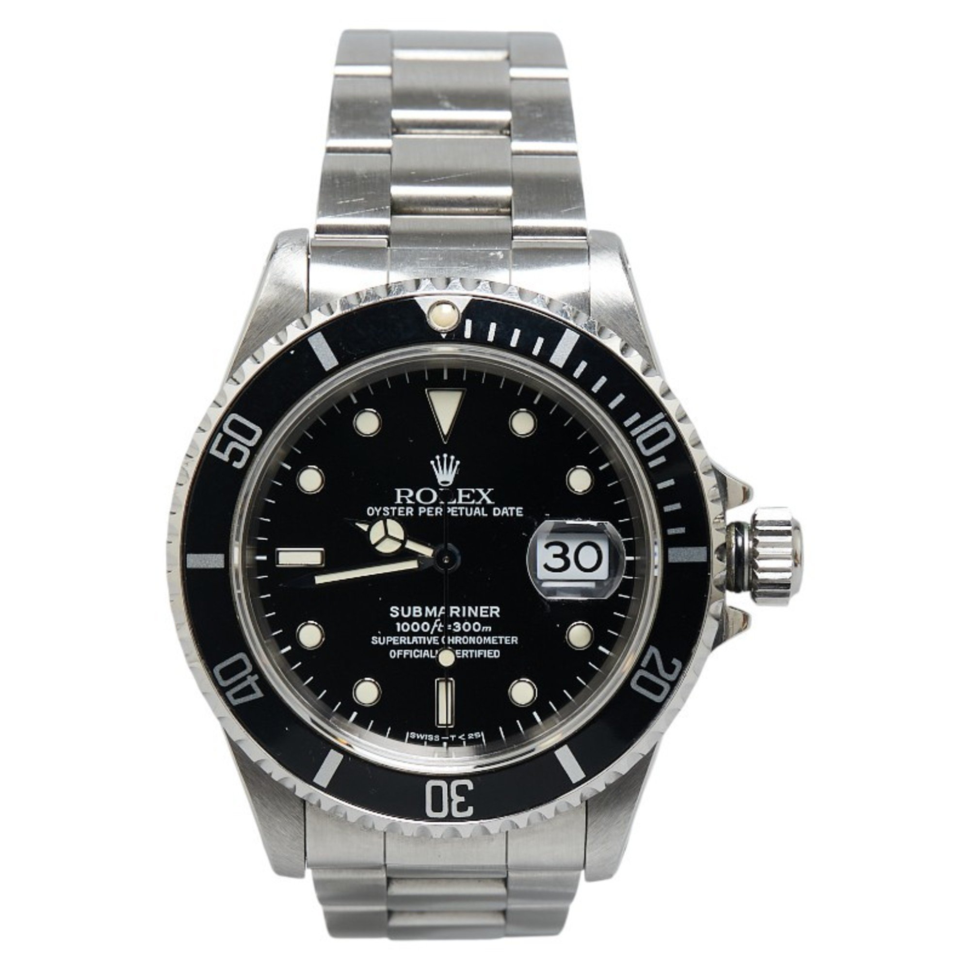 Rolex Submariner Date Watch 16610 Automatic Black Dial Stainless Steel Men's ROLEX