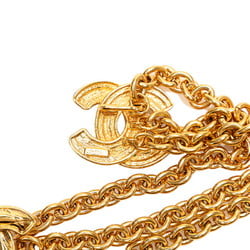 Chanel Matelasse Coco Mark 3-strand chain belt, gold plated, for women, CHANEL