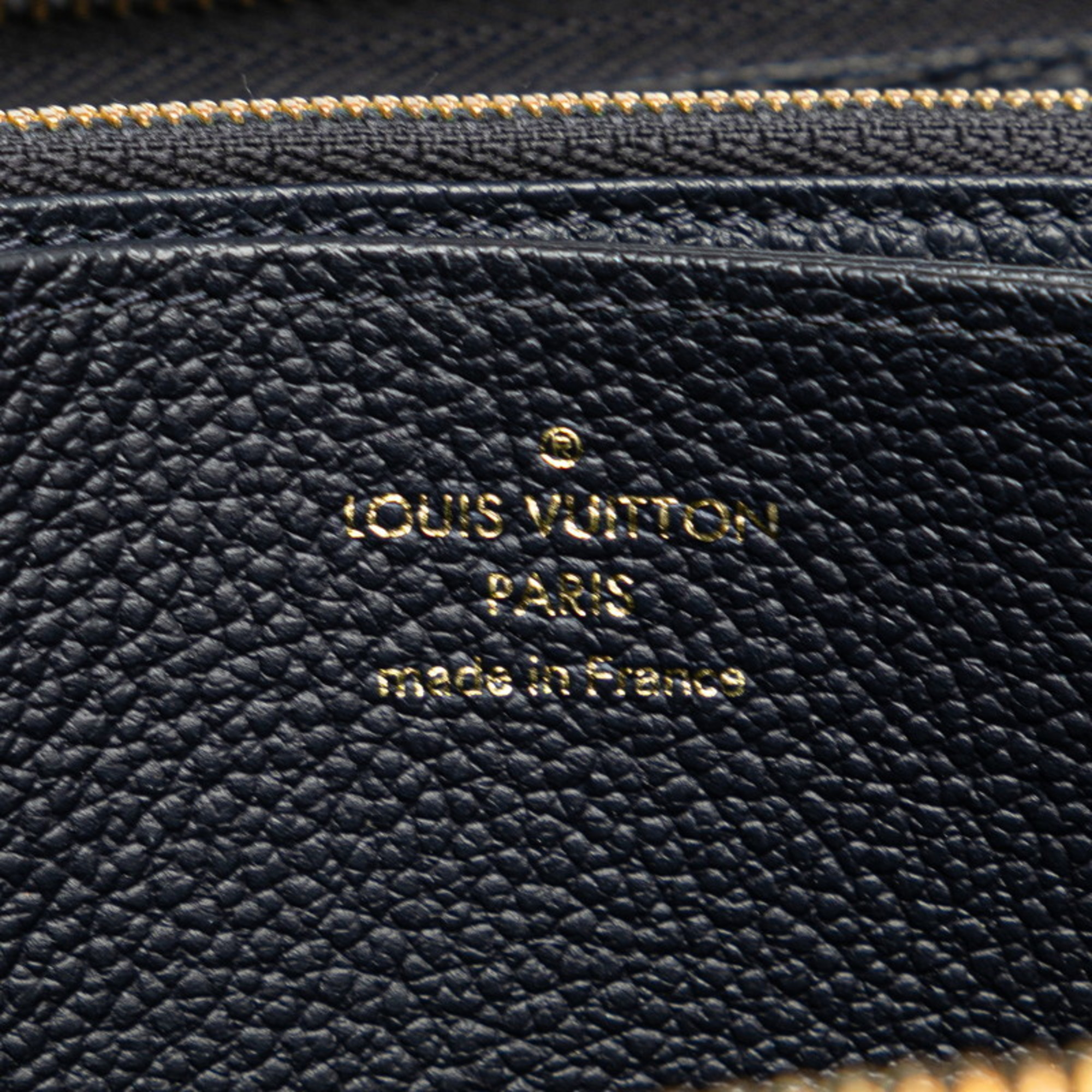 Louis Vuitton Monogram Empreinte Zippy Wallet Long M60571 Navy Leather Women's LOUIS VUITTON