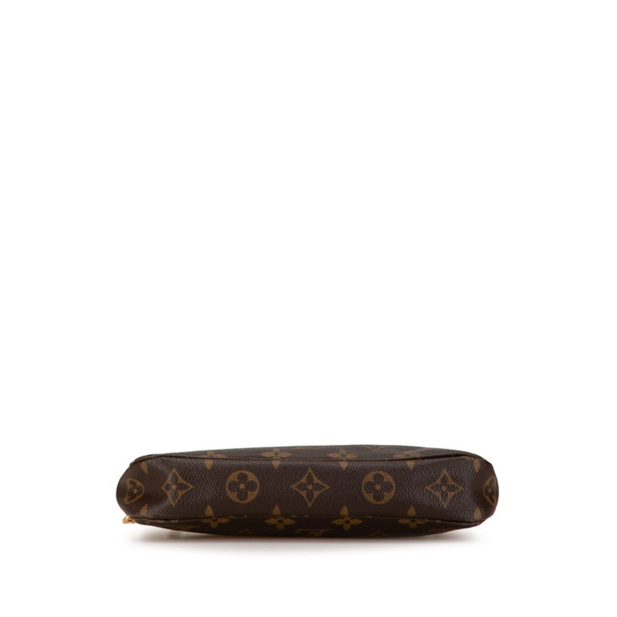 Louis Vuitton Monogram Pochette Accessoires Handbag Pouch M51980 Brown PVC Leather Women's LOUIS VUITTON