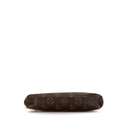 Louis Vuitton Monogram Pochette Accessoires Handbag Pouch M51980 Brown PVC Leather Women's LOUIS VUITTON