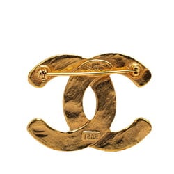 Chanel Coco Mark Motif Brooch Gold Plated Women's CHANEL