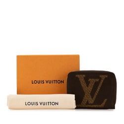 Louis Vuitton Monogram Giant Zippy Coin Purse Case M67690 Brown PVC Women's LOUIS VUITTON