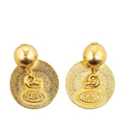 Chanel Coco Mark Cufflinks Gold Plated Women's CHANEL