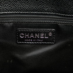 Chanel Matelasse GST Coco Mark Chain Shoulder Bag Tote A50995 Black Caviar Skin Women's CHANEL