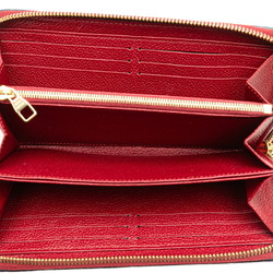 Louis Vuitton Monogram Empreinte Zippy Wallet Round Long M63691 Ecarlate Red Calfskin Women's LOUIS VUITTON