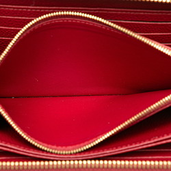 Louis Vuitton Monogram Empreinte Zippy Wallet Round Long M63691 Ecarlate Red Calfskin Women's LOUIS VUITTON