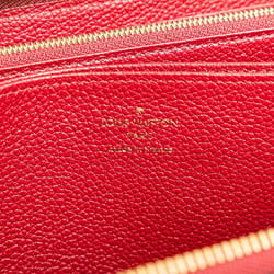 Louis Vuitton Monogram Empreinte Zippy Wallet Round Long M63691 Ecarlate Red Calfskin Women's LOUIS VUITTON