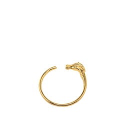 Hermes Cheval Horse Bangle Gold Plated Women's HERMES