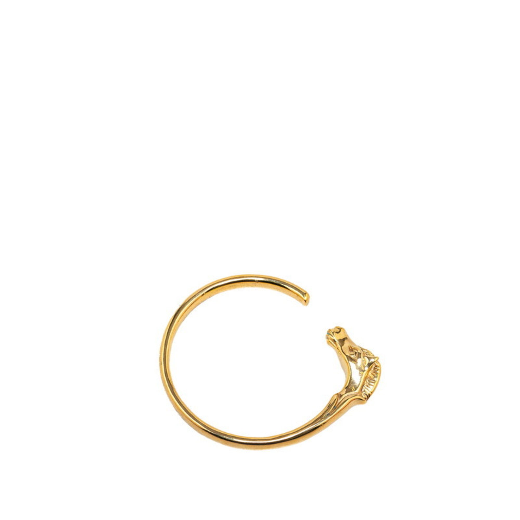 Hermes Cheval Horse Bangle Gold Plated Women's HERMES