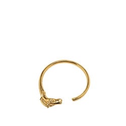 Hermes Cheval Horse Bangle Gold Plated Women's HERMES