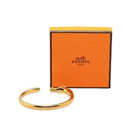 Hermes Cheval Horse Bangle Gold Plated Women's HERMES