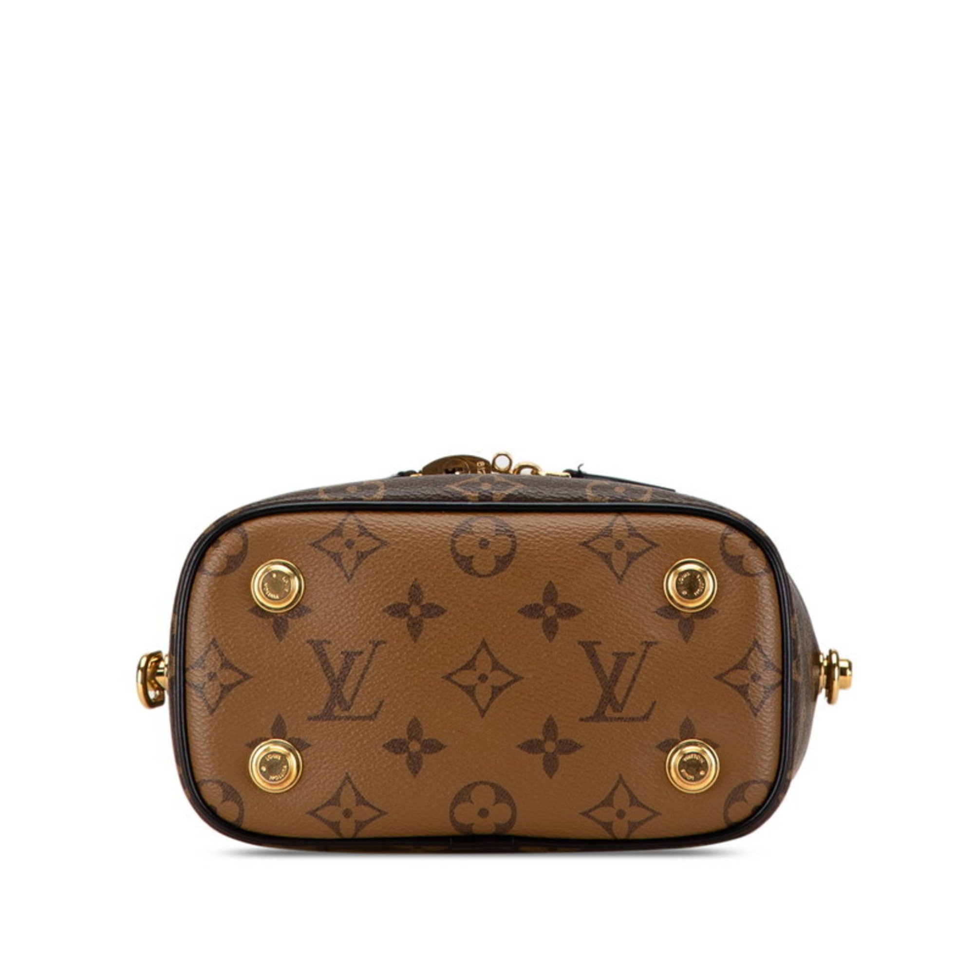 Louis Vuitton Monogram Reverse Vanity NV PM Handbag Shoulder Bag M45165 Brown PVC Leather Women's LOUIS VUITTON