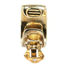 Chanel Coco Mark Earrings Gold Plated Women's CHANEL