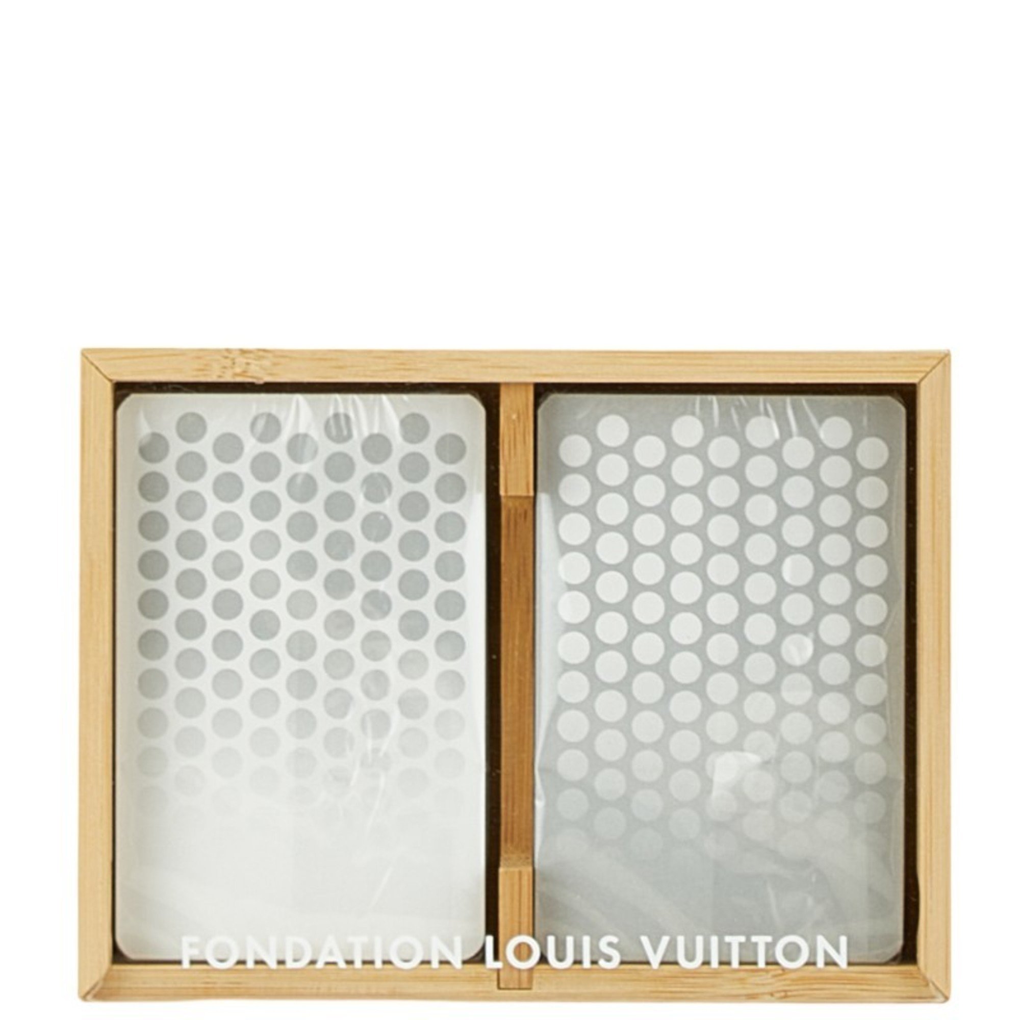 Louis Vuitton Paris Exclusive Museum Fondation Playing Cards White Grey Paper Women's LOUIS VUITTON