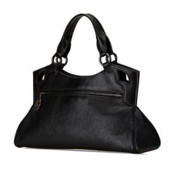 Cartier Marcello de handbag black leather ladies CARTIER