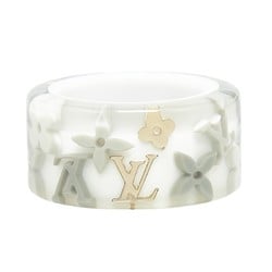 Louis Vuitton Monogram Berg Farandole Ring Size: S M65815 White Gray Gold Plastic Women's LOUIS VUITTON