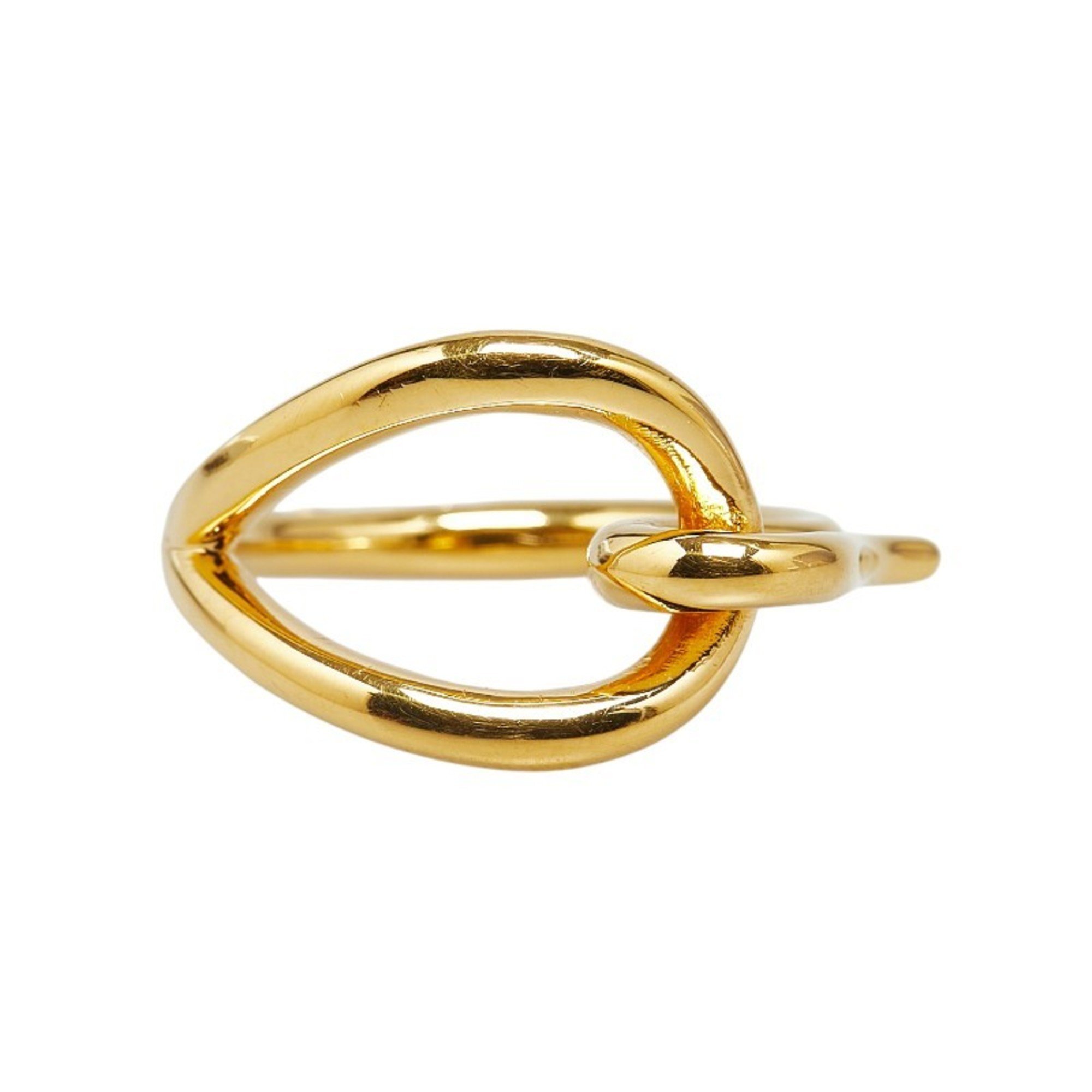 Hermes Jumbo Scarf Ring Gold Plated Women's HERMES