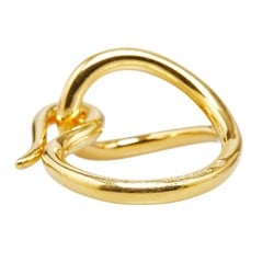 Hermes Jumbo Scarf Ring Gold Plated Women's HERMES