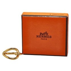 Hermes Jumbo Scarf Ring Gold Plated Women's HERMES