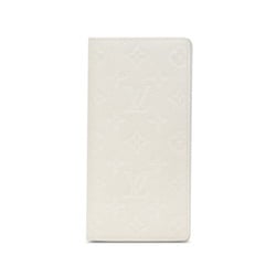 Louis Vuitton Monogram Empreinte Portefeuille Brazza NM Long Wallet M83066 Full Moon White Leather Women's LOUIS VUITTON