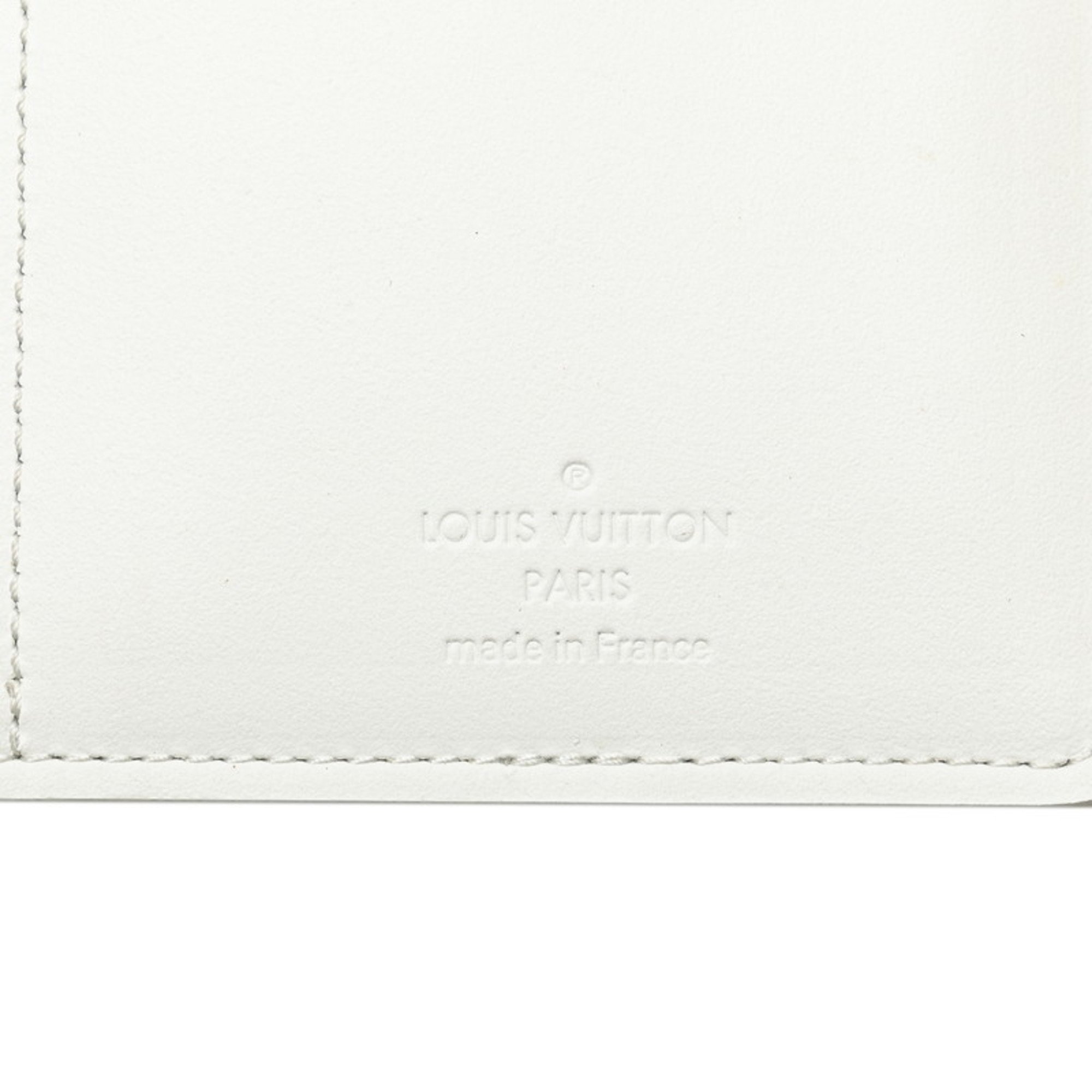 Louis Vuitton Monogram Empreinte Portefeuille Brazza NM Long Wallet M83066 Full Moon White Leather Women's LOUIS VUITTON