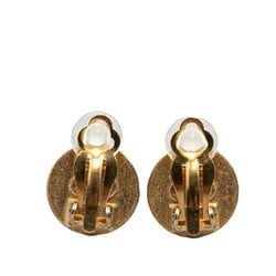 Chanel Coco Mark Earrings Gold Plated Women's CHANEL