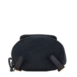 Salvatore Ferragamo Vara Ribbon Nubuck Backpack AQ-216254 Navy Suede Leather Women's