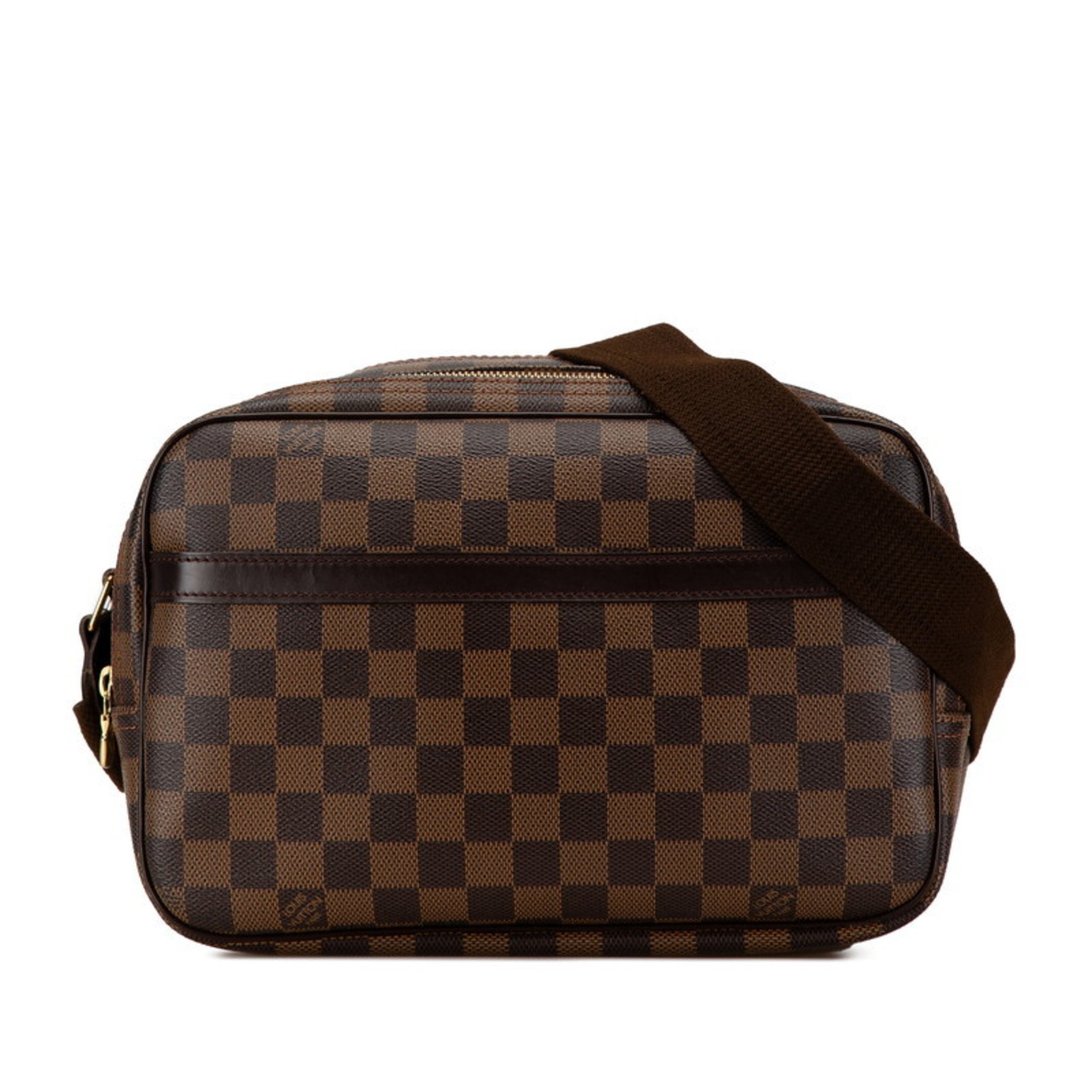 Louis Vuitton Damier Reporter PM SP Order Shoulder Bag N45253 Brown PVC Leather Women's LOUIS VUITTON