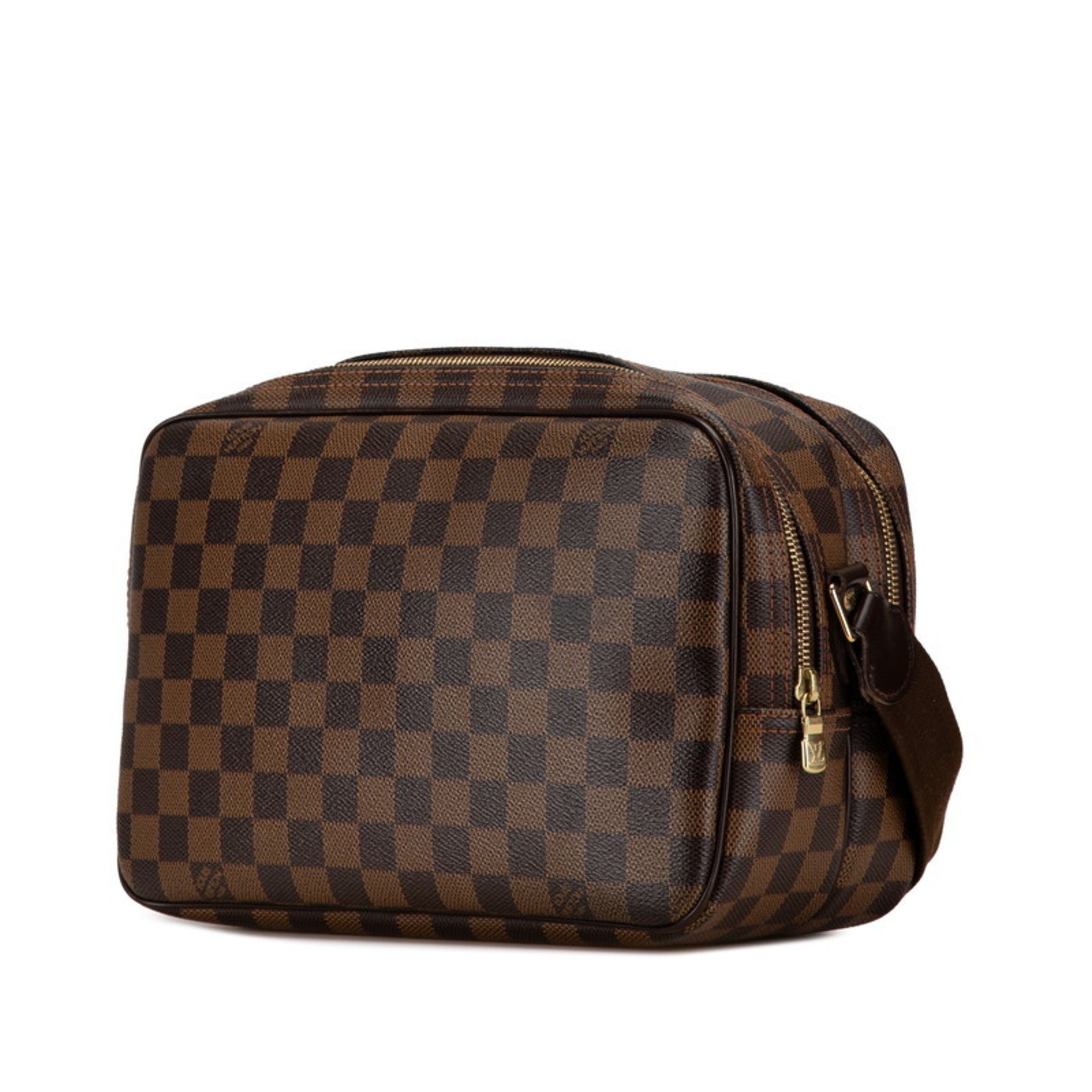 Louis Vuitton Damier Reporter PM SP Order Shoulder Bag N45253 Brown PVC Leather Women's LOUIS VUITTON