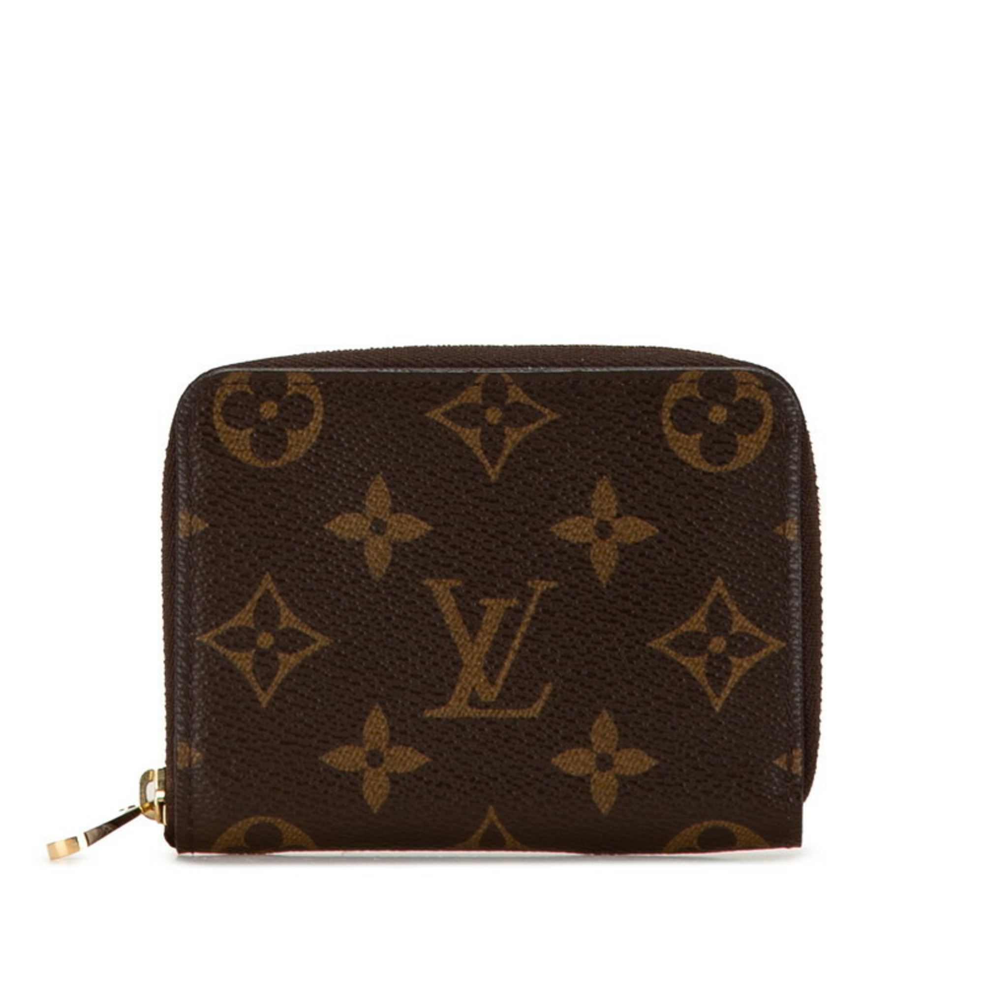 Louis Vuitton Monogram Zippy Coin Purse Case M60067 Brown PVC Leather Women's LOUIS VUITTON