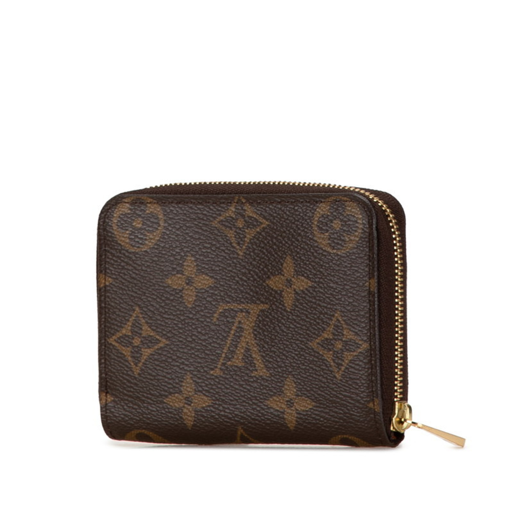 Louis Vuitton Monogram Zippy Coin Purse Case M60067 Brown PVC Leather Women's LOUIS VUITTON