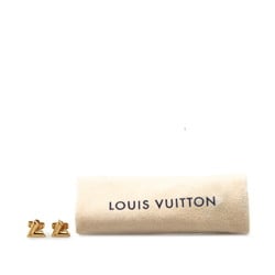 Louis Vuitton Stud Earrings Essential V M68153 Gold Metal Women's LOUIS VUITTON