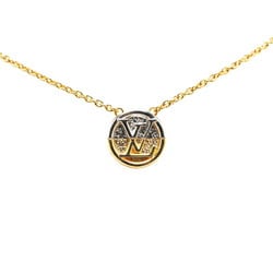 Louis Vuitton Monogram Collier L to V Necklace M69643 Gold Silver Plated Metal Women's LOUIS VUITTON