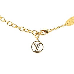 Louis Vuitton Monogram Collier L to V Necklace M69643 Gold Silver Plated Metal Women's LOUIS VUITTON