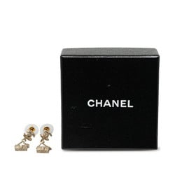 Chanel Coco Mark Bag Motif Earrings Gold Plated Women's CHANEL