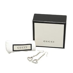 Gucci Heart Motif Hook Swing Earrings SV925 Silver Women's GUCCI