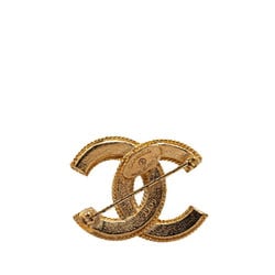 Chanel Coco Mark Brooch Gold Plated Women's CHANEL