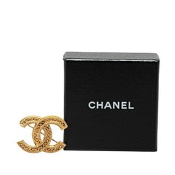 Chanel Coco Mark Brooch Gold Plated Women's CHANEL