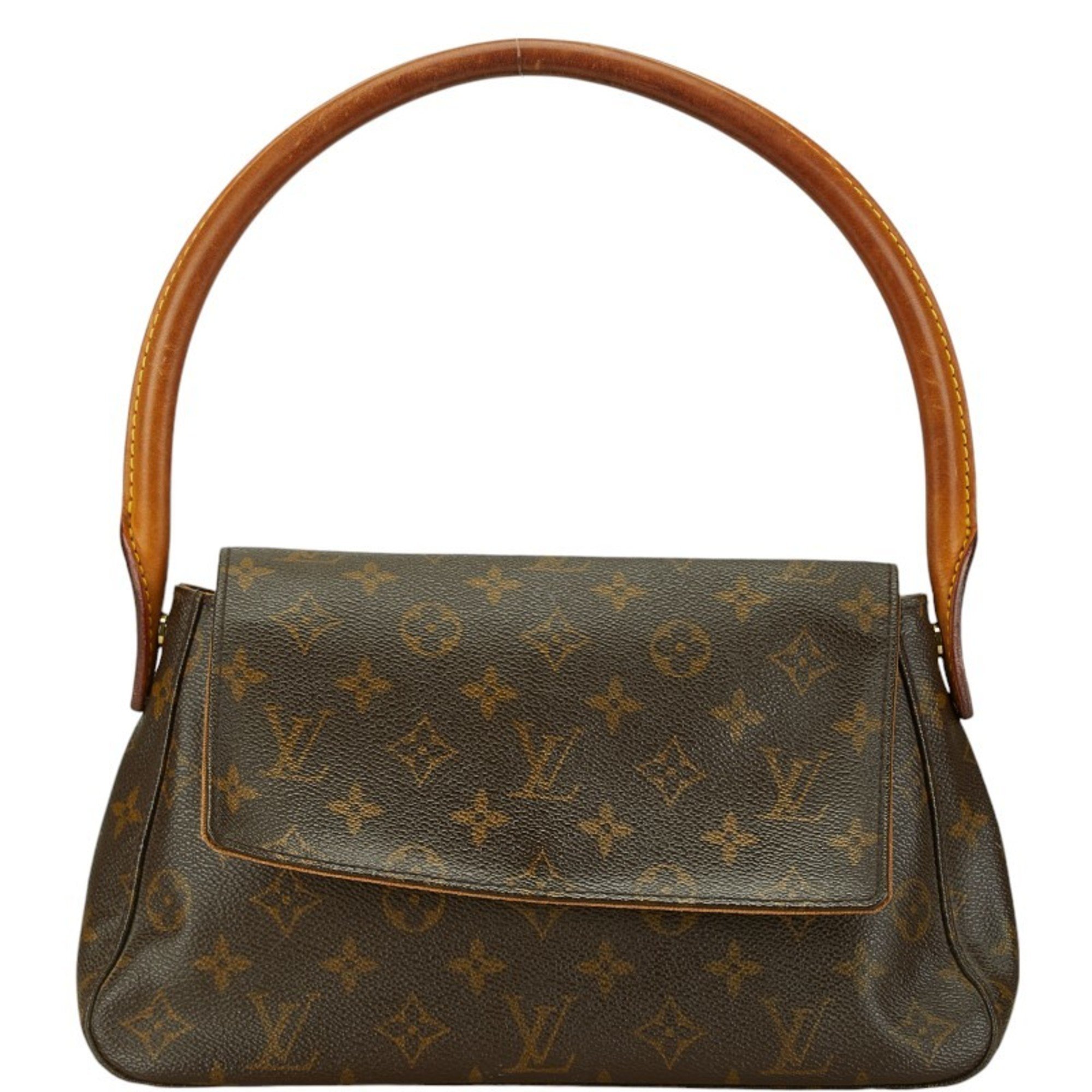 Louis Vuitton Monogram Looping Shoulder Bag Handbag M51147 Brown PVC Leather Women's LOUIS VUITTON