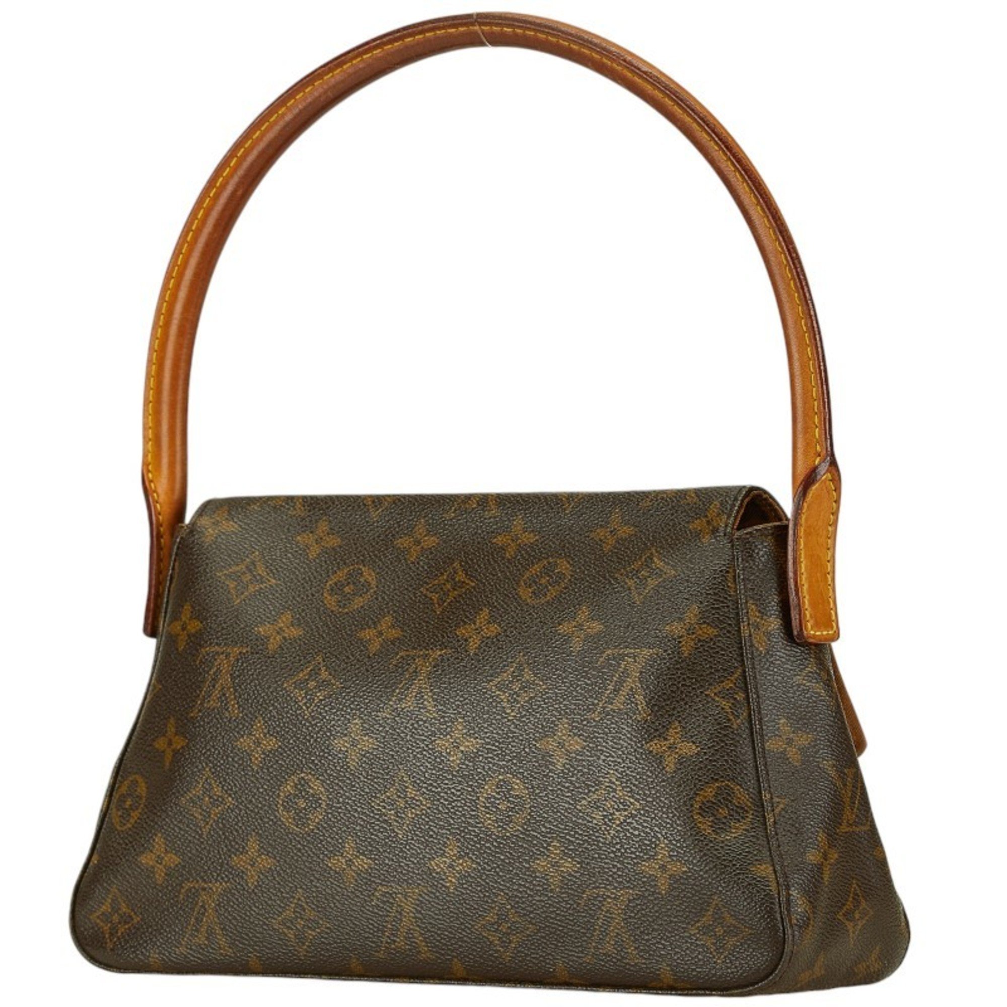 Louis Vuitton Monogram Looping Shoulder Bag Handbag M51147 Brown PVC Leather Women's LOUIS VUITTON