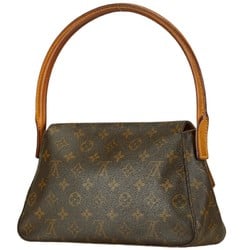 Louis Vuitton Monogram Looping Shoulder Bag Handbag M51147 Brown PVC Leather Women's LOUIS VUITTON