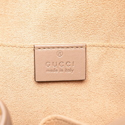 Gucci GG Marmont Backpack 476671 Pink Beige Leather Women's GUCCI