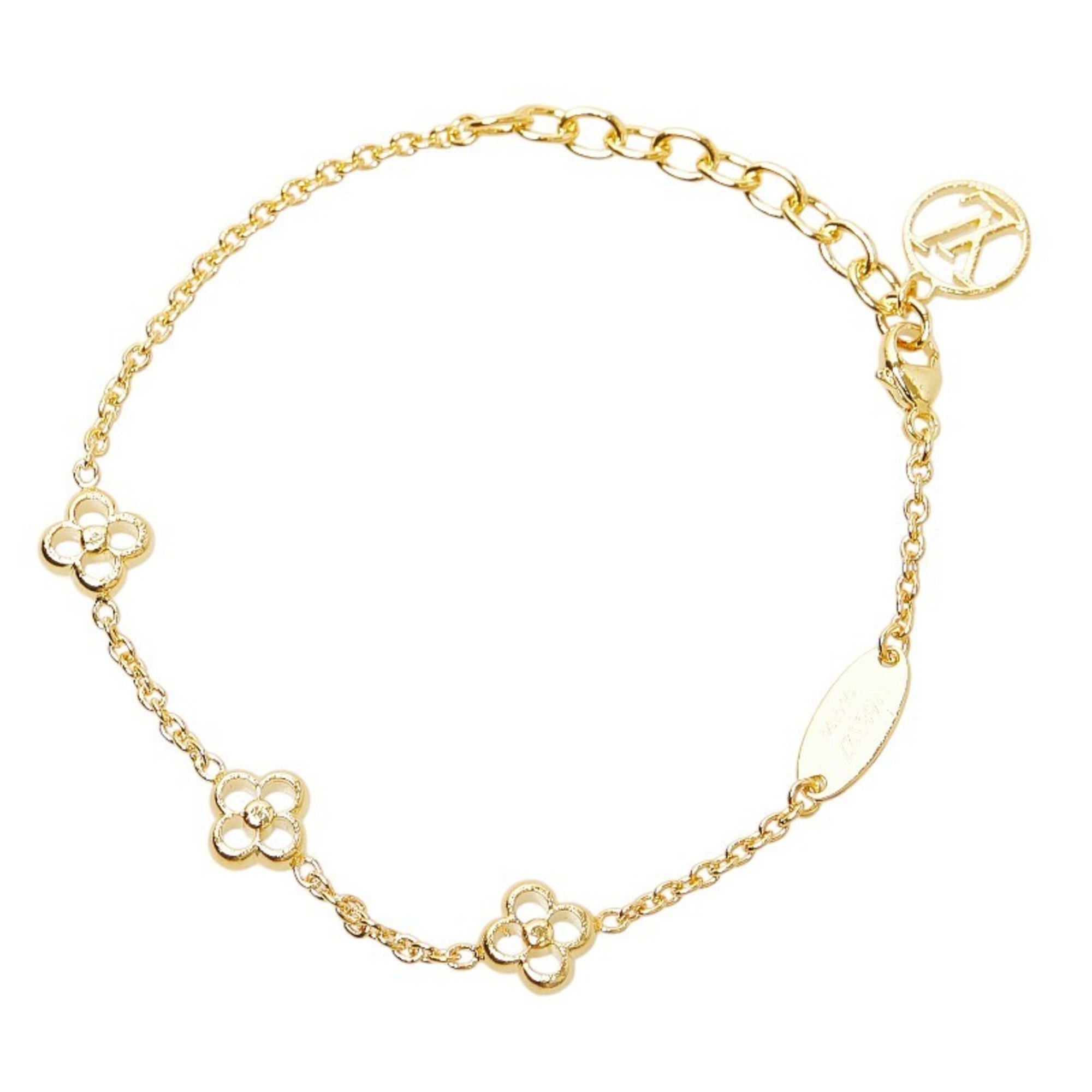 Louis Vuitton Monogram Flower Flowerful LV Circle Bracelet M68127 Gold Plated Women's LOUIS VUITTON