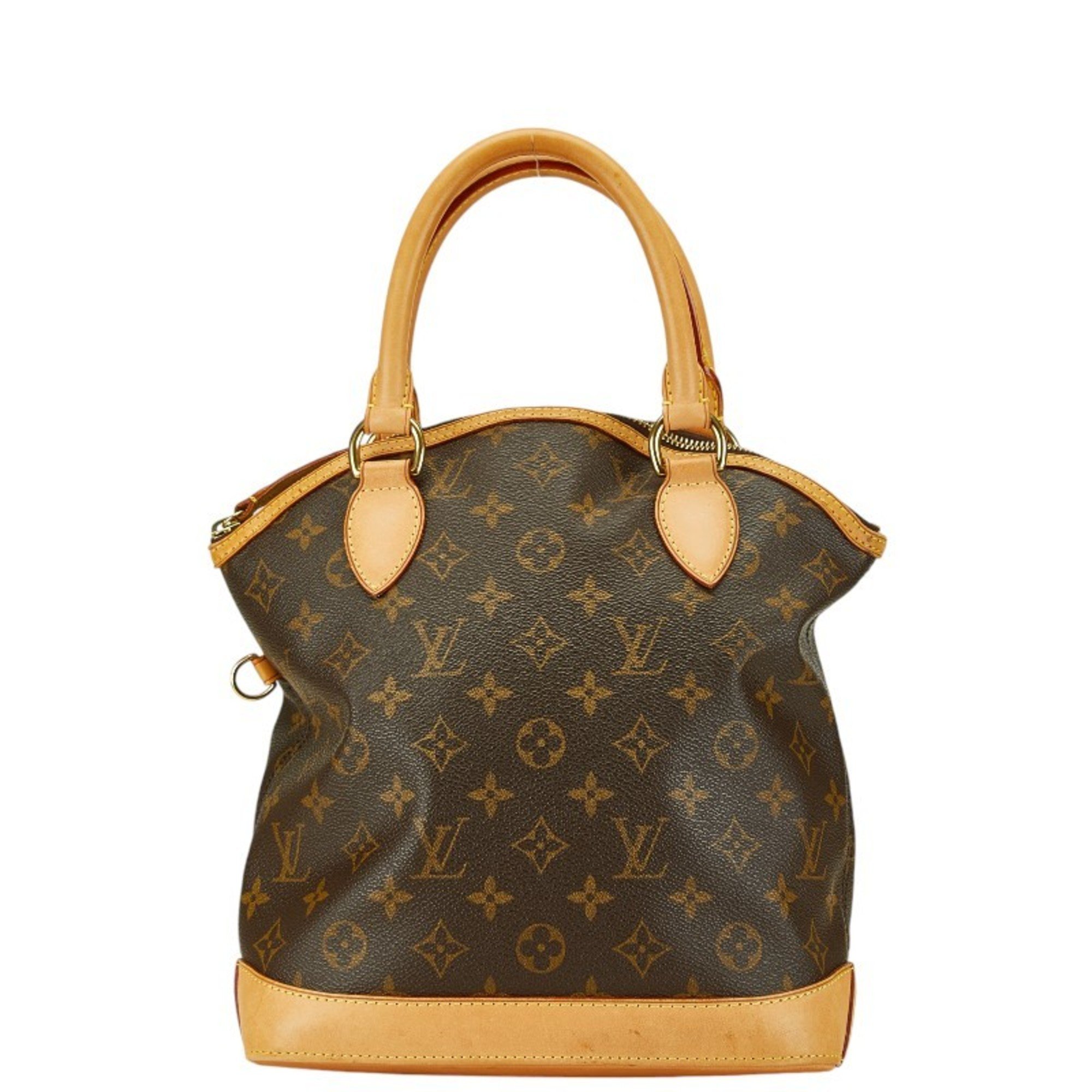 Louis Vuitton Monogram Lockit Tote Bag M40102 Brown PVC Leather Women's LOUIS VUITTON