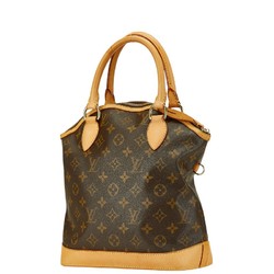 Louis Vuitton Monogram Lockit Tote Bag M40102 Brown PVC Leather Women's LOUIS VUITTON