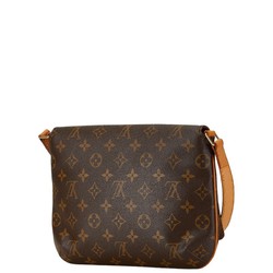 Louis Vuitton Monogram Musette Tango Short Shoulder Bag M51257 Brown PVC Leather Women's LOUIS VUITTON