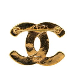 Chanel Coco Mark Brooch Gold Plated Women's CHANEL